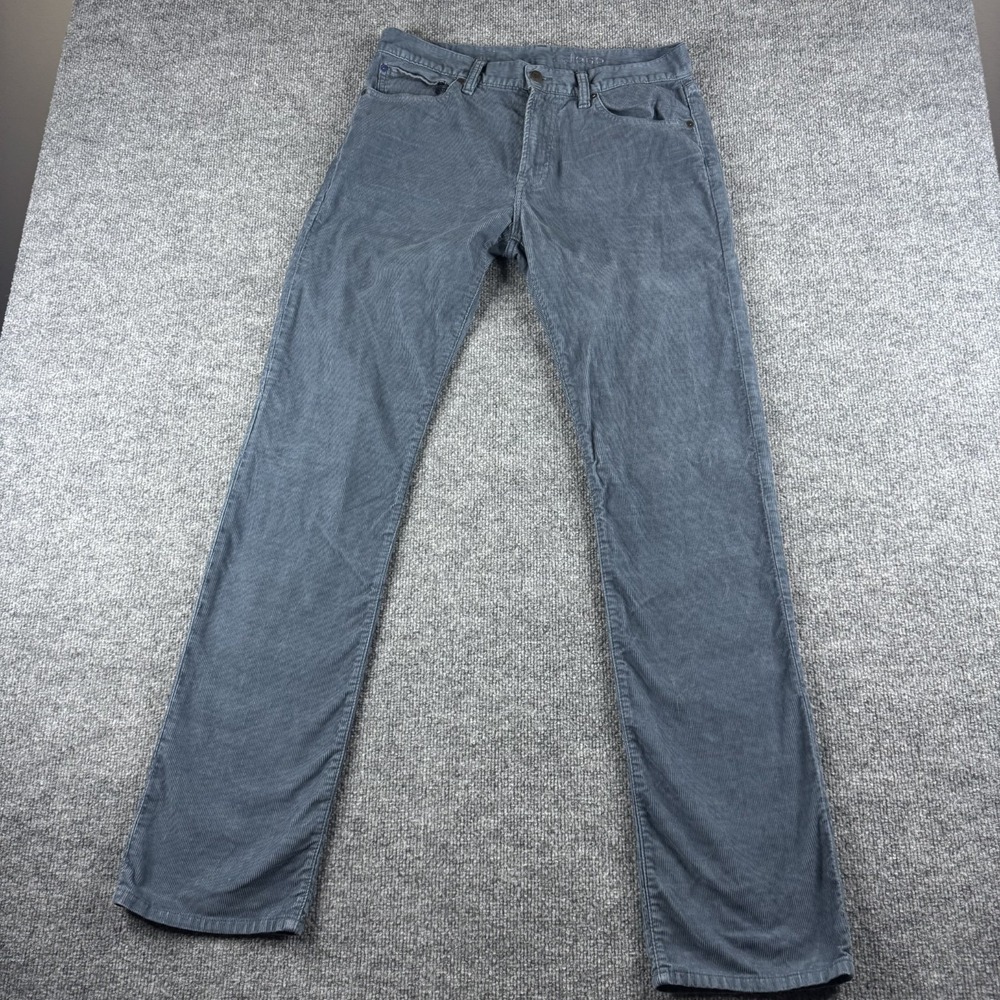 VTG GAP 1969 Pants Mens 34x34 Blue Corduroy Straight Leg Cotton Stretch Y2K